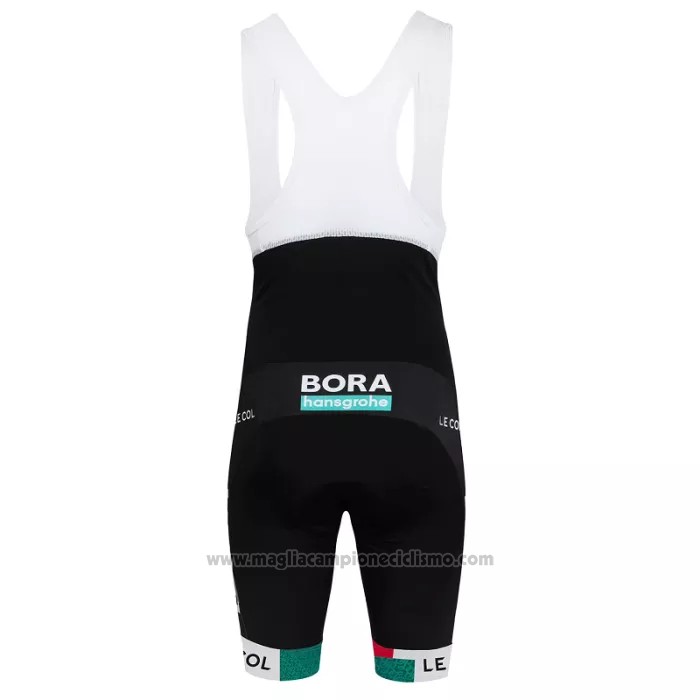 2022 Abbigliamento Ciclismo Bora-Hansgrone Nero Bianco Manica Corta e Salopette